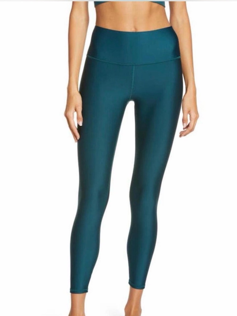 ALO Yoga High-Waist airlift  Teal Leggings in medium